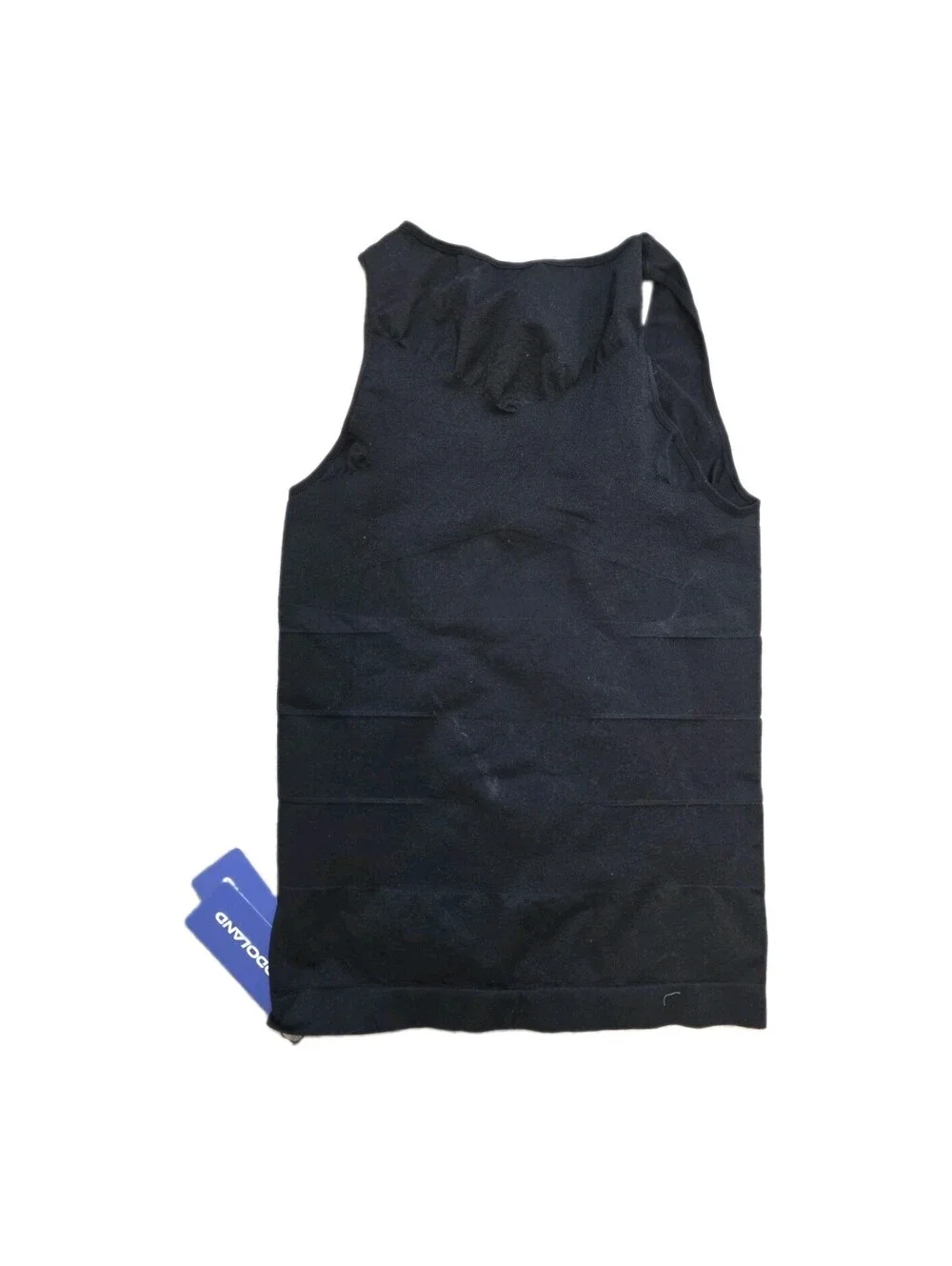 Odoland Mens Body Shaper Slimming Tummy Vest Compression Shirt Black Size 3x